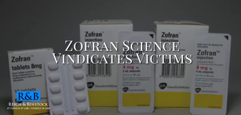 Zofran Science Vindicates Victims