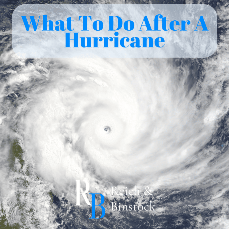 What To Do After A Hurricane