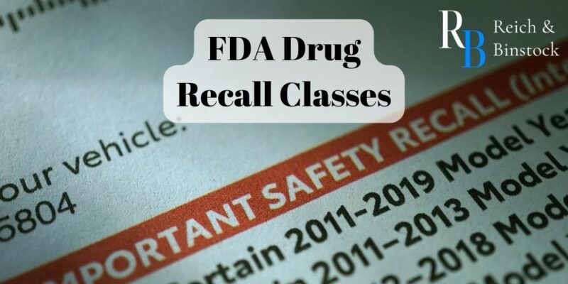 drug recall classes