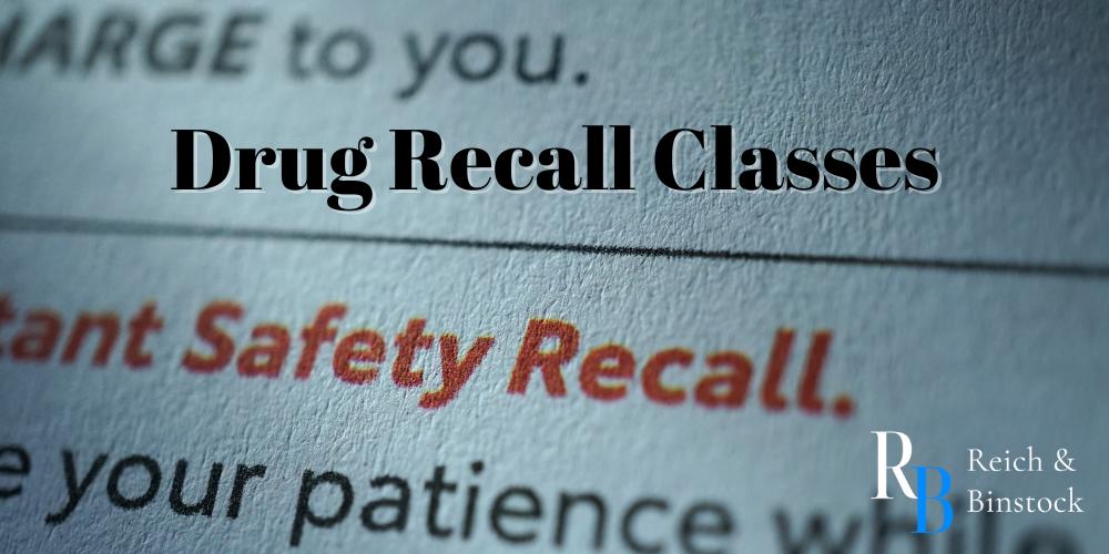 drug recall classes