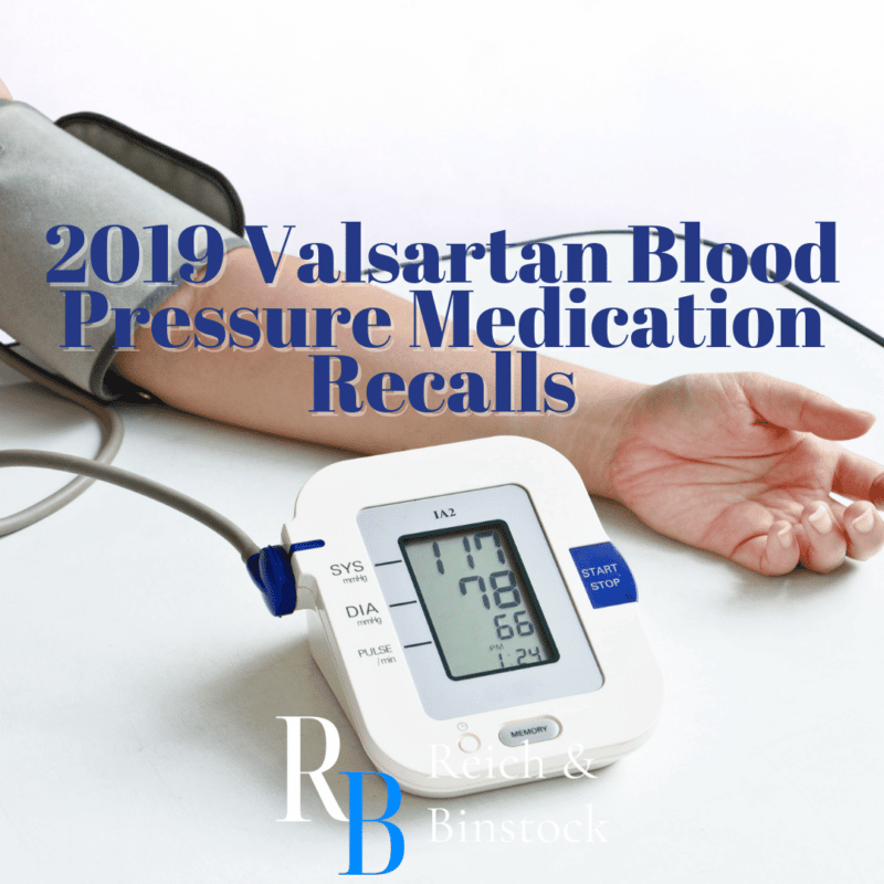 2019 Valsartan Blood Pressure Medication Recalls