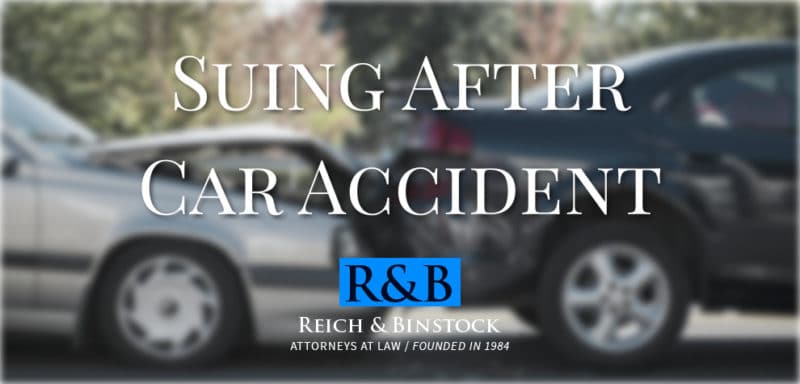 suing after car accident