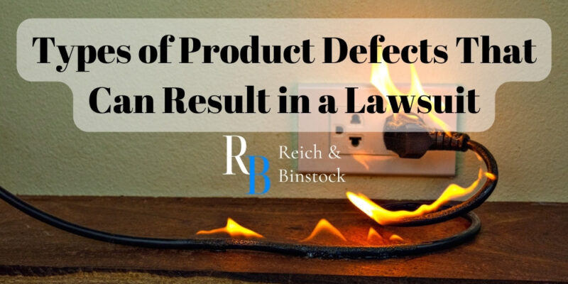 types of product defects