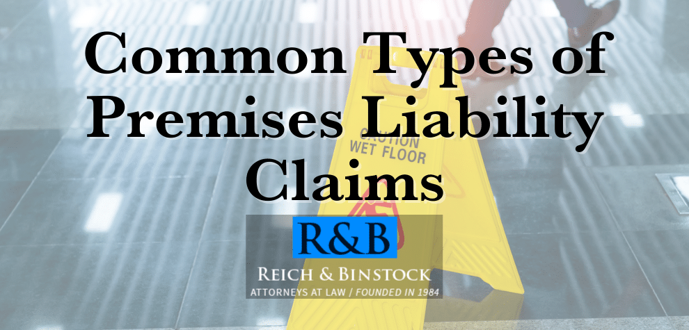 types of premises liability claims