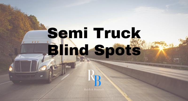 semi truck blind spots