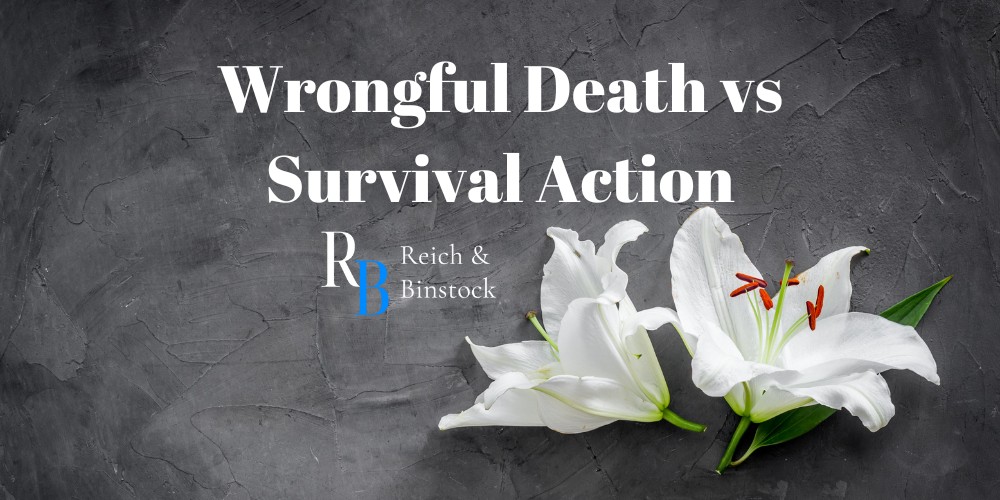 wrongful death vs survival action