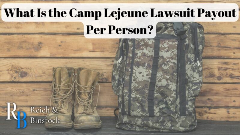 camp lejeune lawsuit payout per person