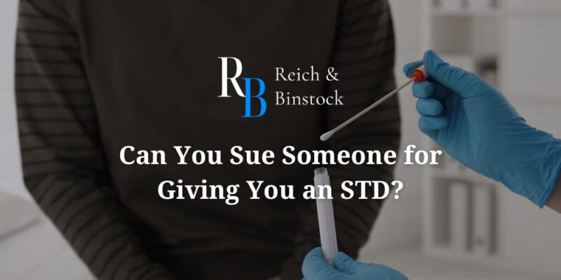 can you sue someone for giving you an std