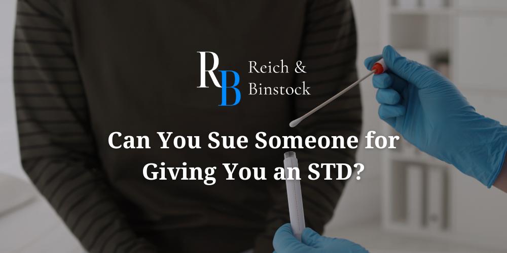 can you sue someone for giving you an std