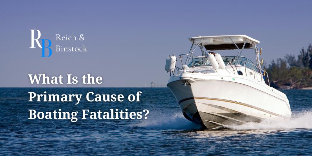 what is the primary cause of boating fatalities