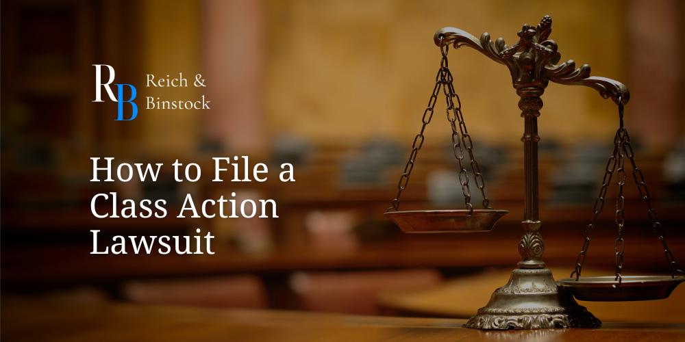 how to file a class action lawsuit